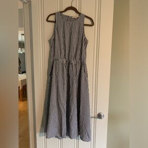 Loft fit and flare midi dress